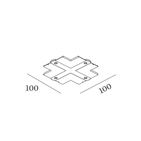 Wever & Ducré Coverplate I/L/T/X 1-Phase Track | Recessed