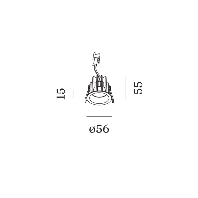 Wever & Ducré Deep Bijou IP65 1.0 Drahtfedern Einbaustrahler