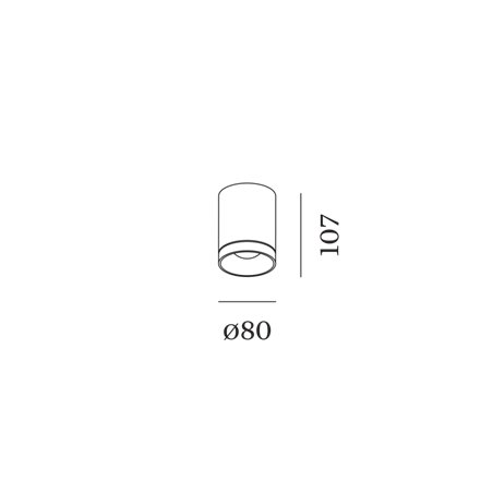Wever & Ducré Taio Round IP65 Surface 1.0 Ceiling lamp