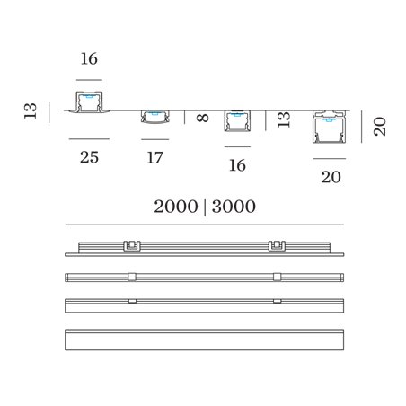 Wever & Ducré Ilane LED COB Strip IP20 2.0M 15W/M 1250 lm/M LED strip