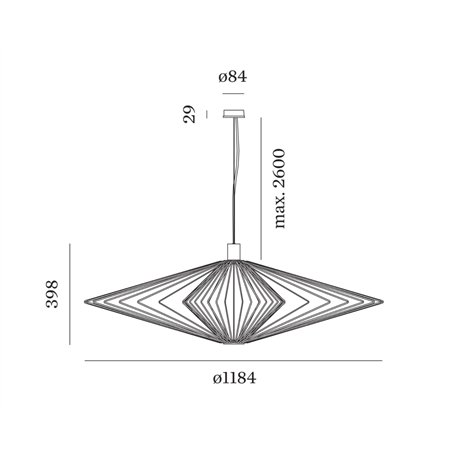 Wever & Ducré Wiro Diamond 3.0 Suspension lamp
