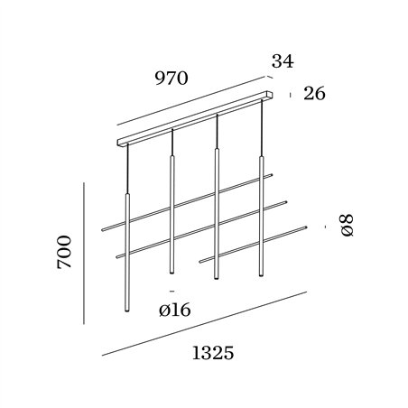 Wever & Ducré Net 4.0 Suspension lamp