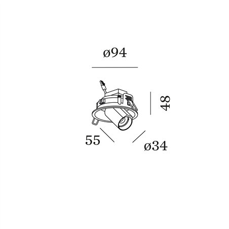 Wever & Ducré Bliek Round Petit 1.0 Recessed spot