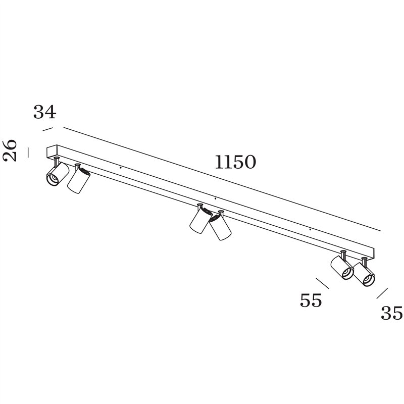 Wever & Ducré Ceno Surface 6.0 Deckenlampe