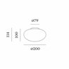 Wever & Ducré Perlez IP44 Surface 3.0 Ceiling lamp