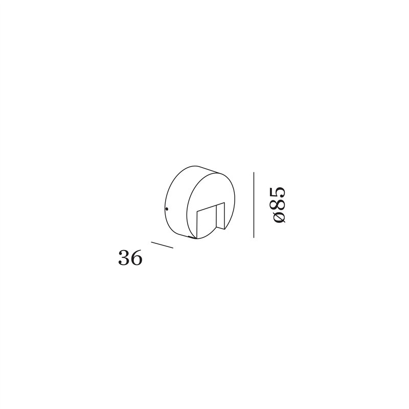 Wever & Ducré RETO ROUND WALL SURFACE OUTDOOR 0.8 Wandlampe