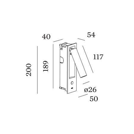 Wever & Ducré MATCH SEMI RECESSED snooze 1.0 Wall lamp