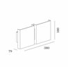 Wever & Ducré CG SQUARE 2G BIG Wall lamp