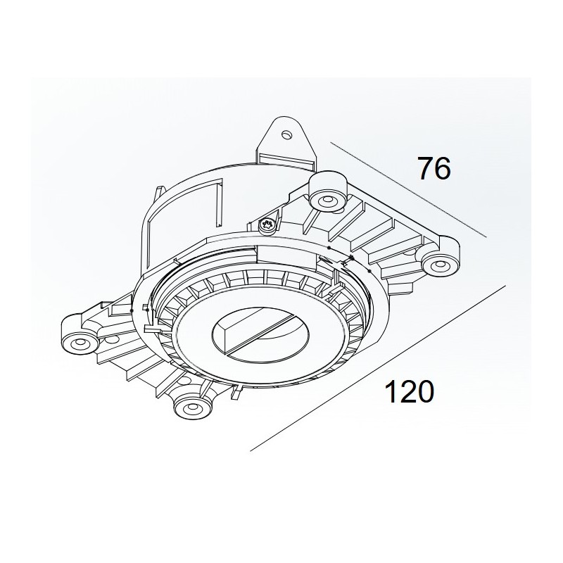Delta Light MOUNTING KIT R53 TRIMLESS O.F.A.