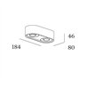 Wever & Ducré QITO surface 2.0 Deckenlampe