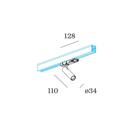 Wever & Ducré LIKO on track 1.0 Track lighting fixture