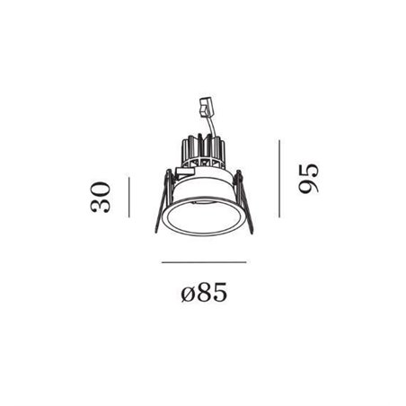 Wever & Ducré Deeper 1.0 LED wire springs Recessed spot