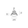 Wever & Ducré Deep IP65 1.0 LED wire springs Recessed spot