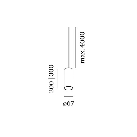 Wever & Ducré Ray Suspended 2.0 PAR16 Suspension lamp