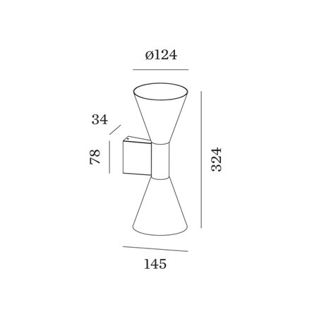 Wever & Ducré Odrey Wall 2.3 Wall lamp