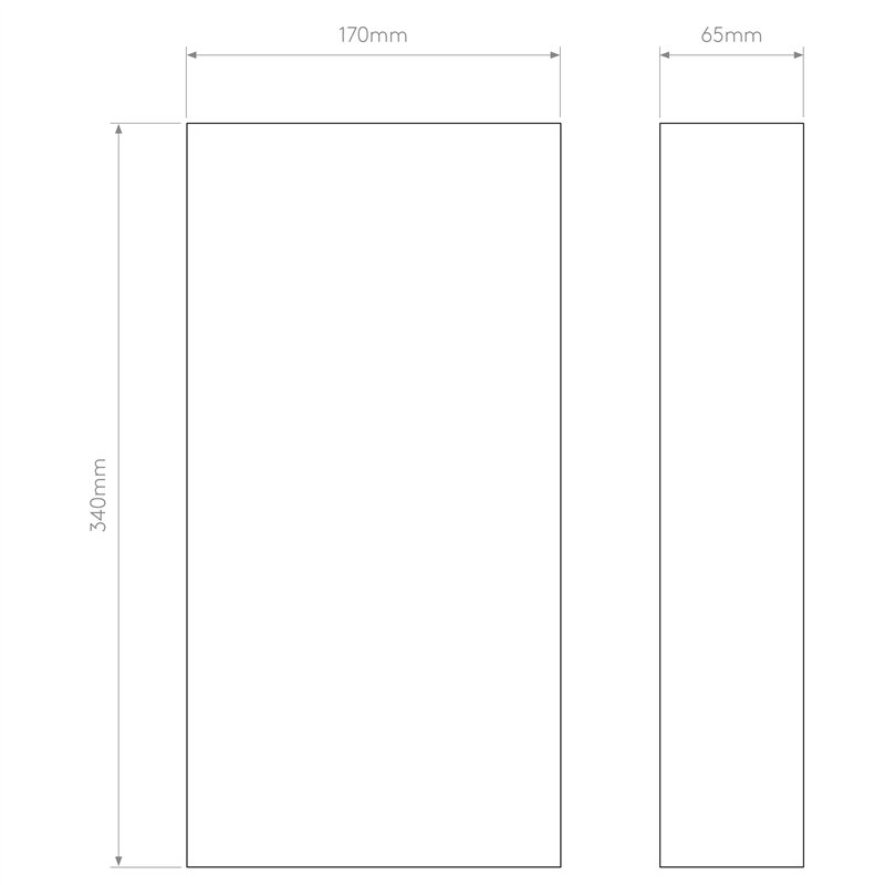 Astro Tile 170 Tall Phase | Wandlampe