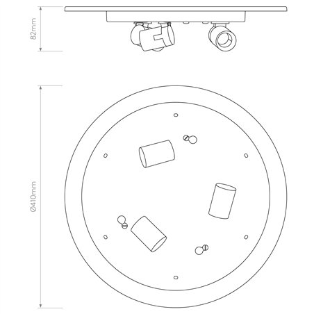 Astro Ceiling Base 410 | Ceiling lamp