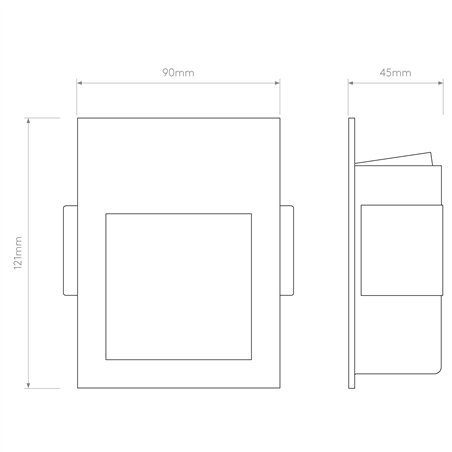 Astro Borgo 90 | Recessed spot