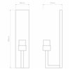 Astro Riva 350 | Wandlampe