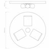 Astro 3-Way Plate | Deckenlampe