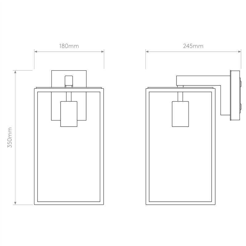 Astro Box Lantern 350 | Wandlampe