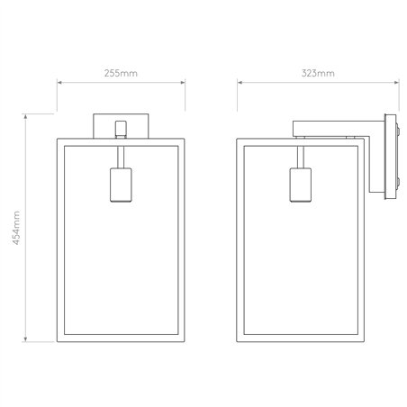 Astro Box Lantern 450 | Wall lamp