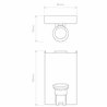 Astro Backplate 3 | Wandlampe