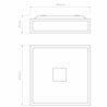 Astro Mashiko Classic 300 Square | Ceiling lamp