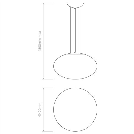 Astro Zeppo Pendant 400 | Suspension lamp