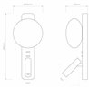 Astro Zeppo Reader | Wandlampe