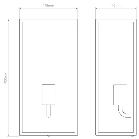 Astro Messina 200 | Wall lamp
