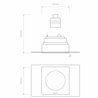 Astro Trimless Square Adjustable | Einbauspot