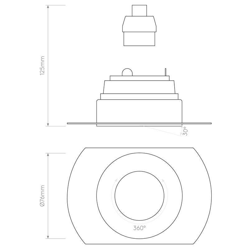 Astro Trimless Round Adjustable | Einbauspot