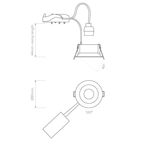 Astro Minima Round Adjustable | Recessed spot