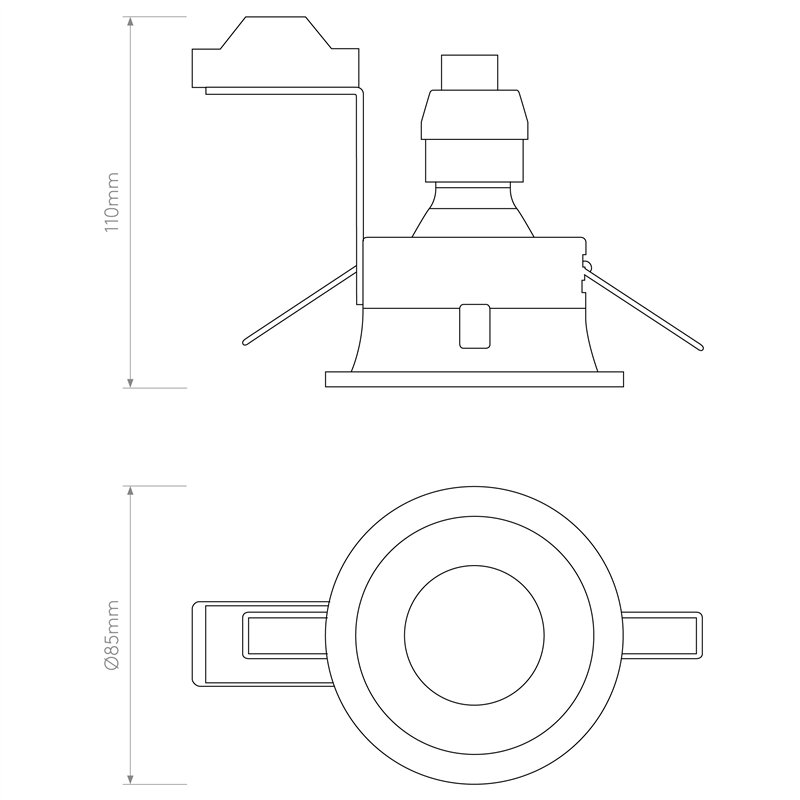 Astro Minima Round Fixed IP65 | Einbauspot