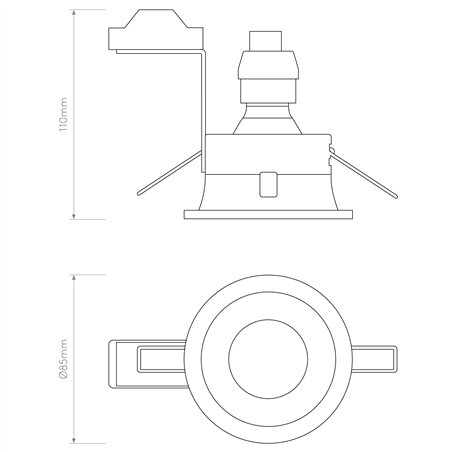Astro Minima Round Fixed IP65 | Recessed spot