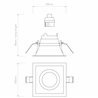 Astro Minima Slimline Square Fixed Fire-Rated IP65 | Einbauspot