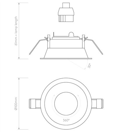 Astro Minima Slimline Round Adjustable Fire-Rated | Recessed spot