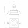 Astro Minima Slimline Square Adjustable Fire-Rated | Recessed spot