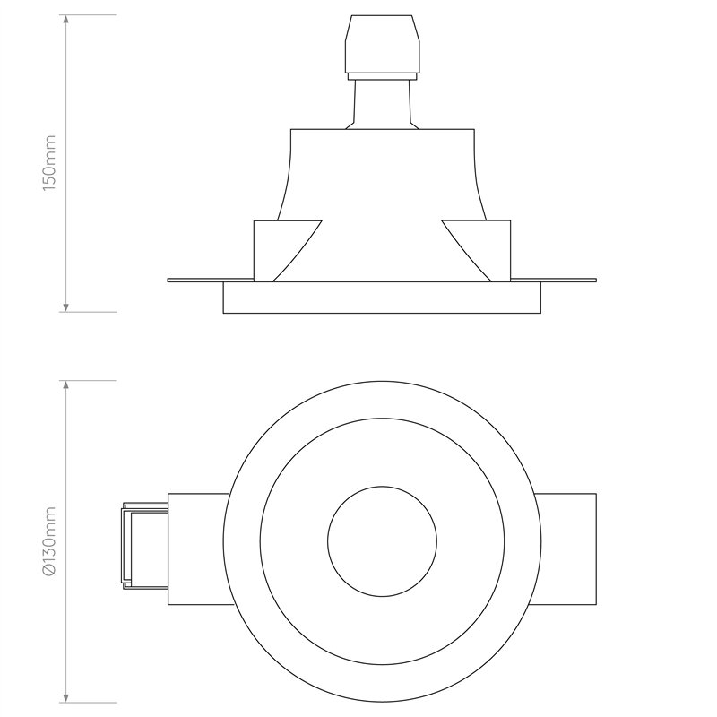 Astro Blanco Round Fixed | Einbauspot