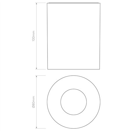 Astro Kos Round 100 LED | Ceiling lamp