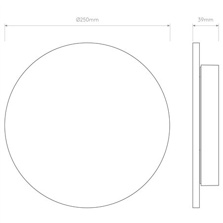 Astro Eclipse Round 250 | Wall lamp