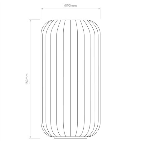 Astro Tacoma Reed Ribbed Glass