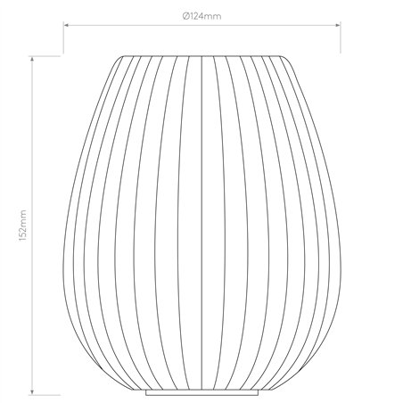 Astro Tacoma Tulip Ribbed Glass