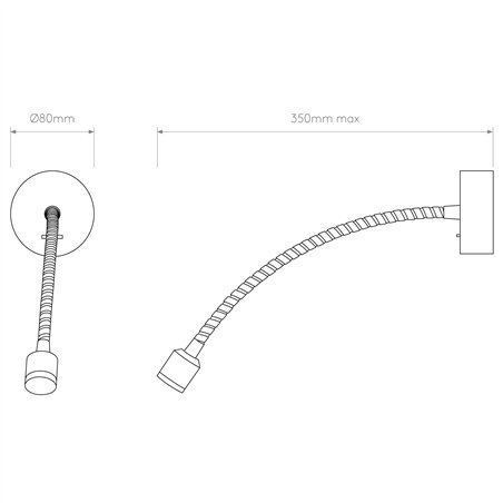 Astro Fosso Switched LED | Wall lamp
