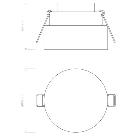 Astro Vancouver Round 90 LED | Recessed spot