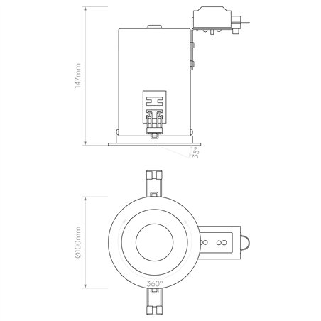 Astro Taro Round Adjustable Fire-Rated | Recessed spot