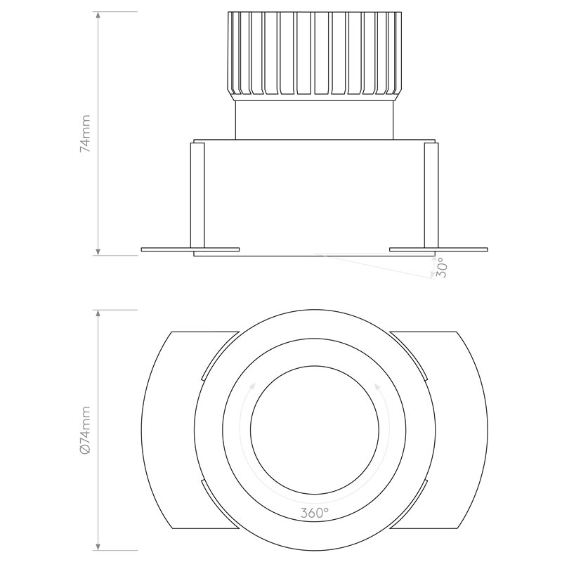 Astro Trimless Round Adjustable LED | Einbauspot