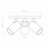 Astro Ascoli Triple Round | Ceiling lamp