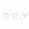 Astro Dartmouth Spot Twin | Wall lamp